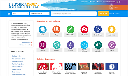 Biblioteca digital de la Universidad de Chile